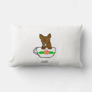 Teacup Chihuahua Lumbar Pillow Kussen