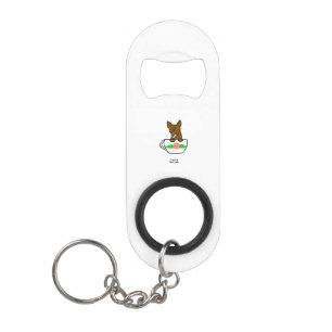 Teacup Chihuahua Mini Bottle Open Sleutelhanger Flessenopener