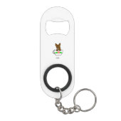 Teacup Chihuahua Mini Bottle Open Sleutelhanger Flessenopener (Achterkant)