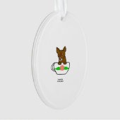 Teacup Chihuahua Oval Ornament (voorkant)