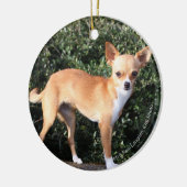 Teacup Chihuahua Puppy Keramisch Ornament (Links)