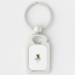 Teacup Chihuahua Rectangle Sleutelhanger