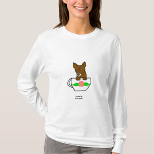 Teacup Chihuahua Shirt met lange hoes voor vrouwen