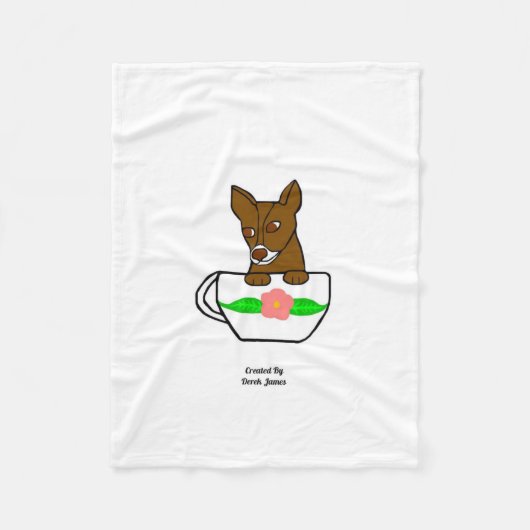 Teacup Chihuahua Small Fleece Blanket Deken (Voorkant)