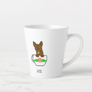 Teacup Chihuahua Small Latte Mok