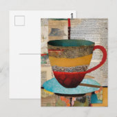 Teacup Collage Briefkaart (Voorkant / Achterkant)