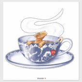 Teacup Crested Gecko Sticker (Vel)