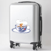 Teacup Crested Gecko Sticker (Koffer)