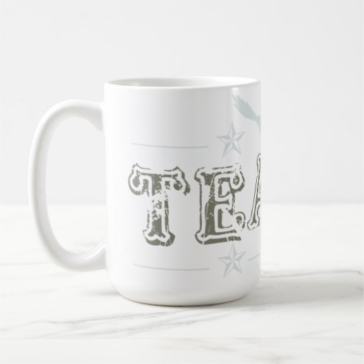 Teacup Cup Design Mok Bird Stars (Links)