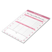 Teacup Cuties_ Bloeddruk en suiker Log Notitieblok (Schuin)