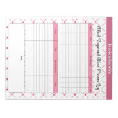 Teacup Cuties_ Bloeddruk en suiker Log Notitieblok (Voorkant)