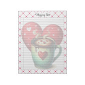 Teacup Cuties _ boodschappenlijst Notitieblok (Linkerzijde)
