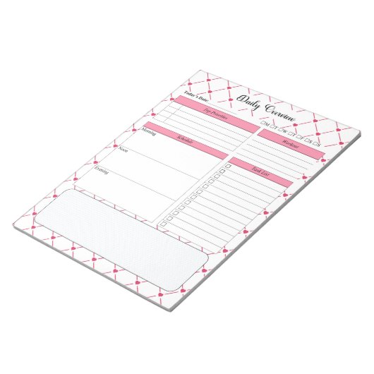 Teacup Cuties _ Dagelijkse Planner Notitieblok (Schuin)