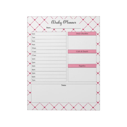 Teacup Cuties _ Dagelijkse Planner Notitieblok (Linkerzijde)