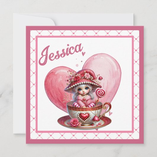 Teacup Cuties Feestdagenkaart (Voorkant)