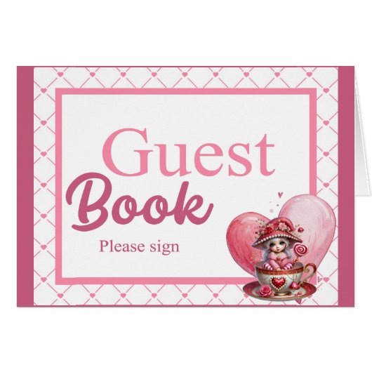 Teacup Cuties_ Guestbook Kaart (Voorkant Horizontaal)