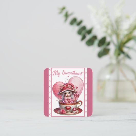 Teacup Cuties Informatiekaartje (Staand voorkant)