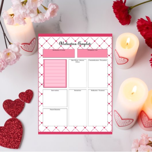 Teacup Cuties _ Medicatie Sjabloon Notitieblok