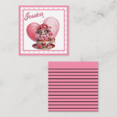 Teacup Cuties Notitiekaartje (Voorkant / Achterkant)