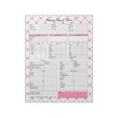 Teacup Cuties _ Nursing Report Sheet Notitieblok (Linkerzijde)
