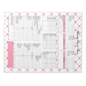 Teacup Cuties _ Nursing Report Sheet Notitieblok (Voorkant)