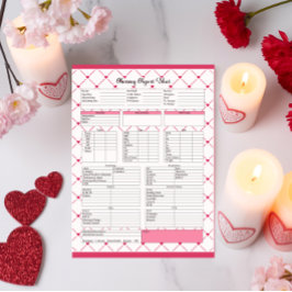 Teacup Cuties _ Nursing Report Sheet Notitieblok