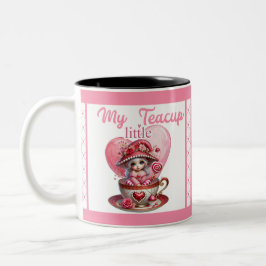 Teacup Cuties Tweekleurige Koffiemok