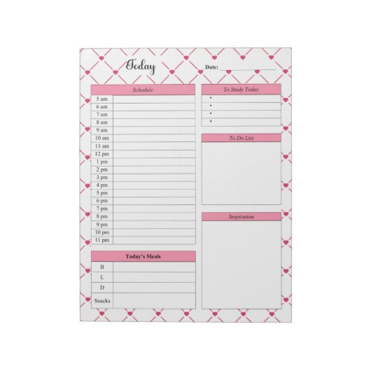 Teacup Cuties_ Vandaag Notitieblok (Linkerzijde)