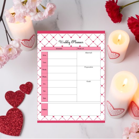 Teacup Cuties_ Wekelijkse Planner Notitieblok