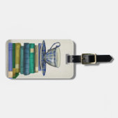 Teacup en Boeken 2 Bagagelabel (Voorkant horizontaal)