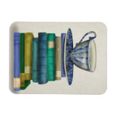 Teacup en Boeken 2 Magneet (Horizontaal)