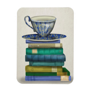 Teacup en Boeken 2 Magneet