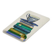 Teacup en Boeken 2 Magneet (Linkerzijde)