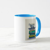 Teacup en Boeken 2 Mok (Voorkant rechts)