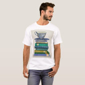 Teacup en Boeken 2 T-shirt (Voorkant volledig)