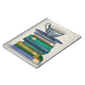 Teacup en Boeken 3 Notitieboek (Linkerzijde)