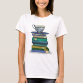 Teacup en Boeken 3 T-shirt (Voorkant)