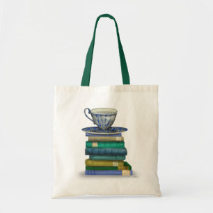 Teacup en Boeken 3 Tote Bag