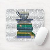 Teacup en Boeken Muismat (Met muis)