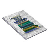 Teacup en Boeken Notitieboek (Rechterzijde)