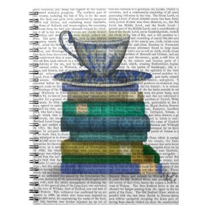 Teacup en Boeken Notitieboek