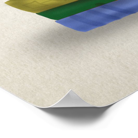 Teacup en Boeken Poster (Hoek)