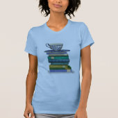 Teacup en Boeken T-shirt (Voorkant)