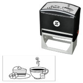 Teacup en Cake Zelfinktende Stempel (In situ)