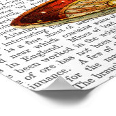 Teacup en rode kardinaal poster (Hoek)