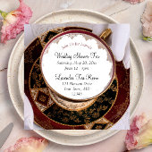 Teacup en Saucer Bridal Shower Invitation Kaart