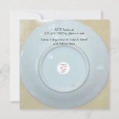 Teacup en Saucer Bridal Shower Invitation Kaart (Achterkant)
