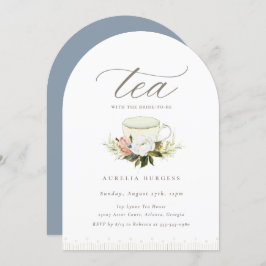  Teacup Floral Tea Party Kaart