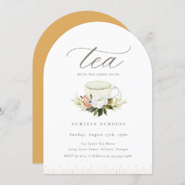  Teacup Floral Tea Party Kaart