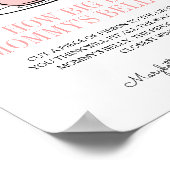 Teacup & Flowers Baby shower Mammie's Belly Game Poster (Hoek)